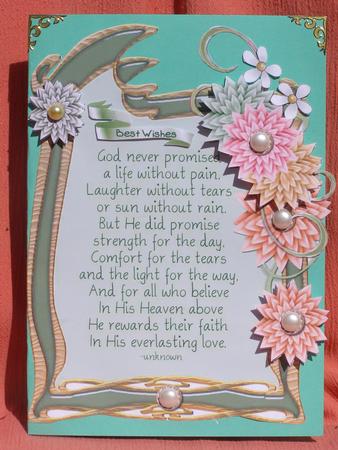 God's Promise Card Topper by Susan Smith