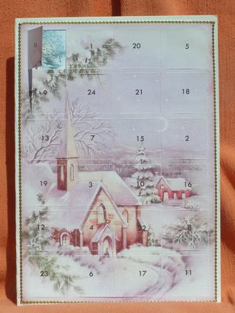 Christmas Advent Card Vintage Winter Scenes 2 by Susan Smith