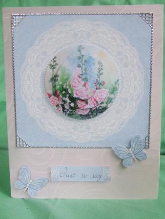 Wedgwood, Lace & Hollyhocks by Susan Smith