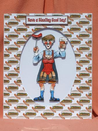 Cheeseburger and Sausage Backing 1 by Susan Smith