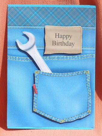 Got Tools in Pocket Quick Card with Decoupage by Susan Smith