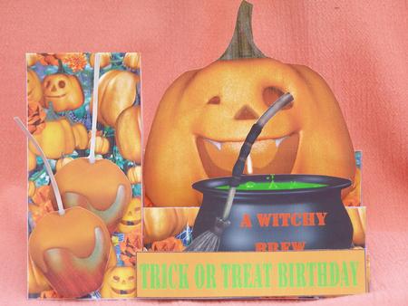Trick or Treat Halloween Side Stepper card by Susan Smith
