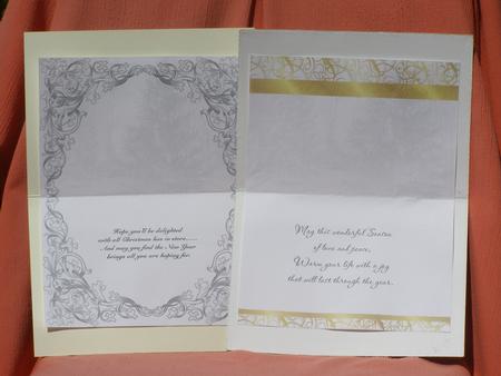 12 Gold and Silver Landscape Christmas Inserts by Susan Smith
