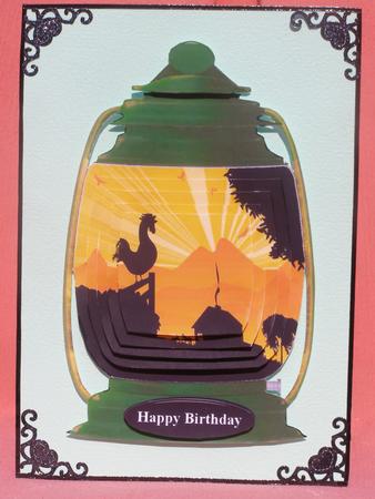 Lantern Card Topper Pyramid 2 by Susan Smith
