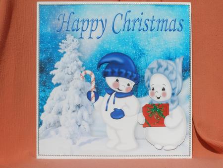 So Cute Snowmen in Snow Scene by Susan Smith
