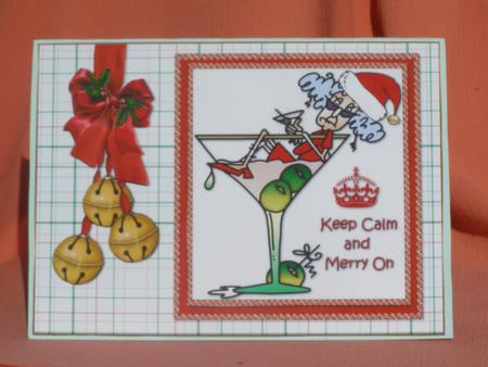 Stella Keep Calm at Christmas Quick Card by Susan Smith