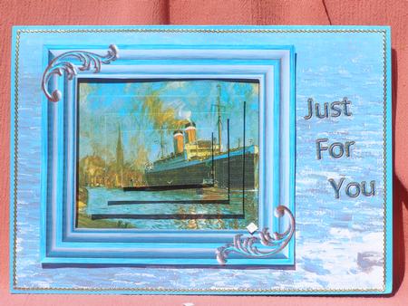 Liner with Tugboats by Susan Smith