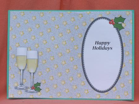 Christmas Champagne Insert 3 by Susan Smith