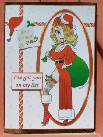Mrs Claus Has You on Her List Quick Card by Susan Smith