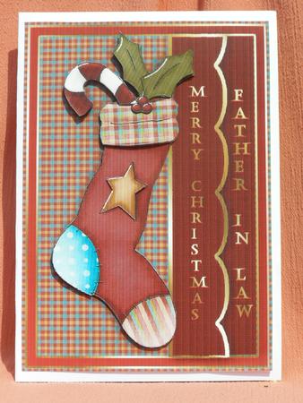 Country Christmas Stocking - Father in Law by Susan Smith