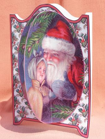3D Vintage Santa with Child by Susan Smith