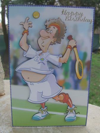 Tennis Dude. by Susan Smith