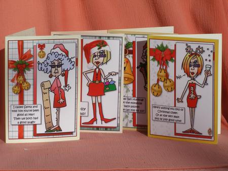 Selection of Four Stella and Friends Christmas Toppers by Susan Smith