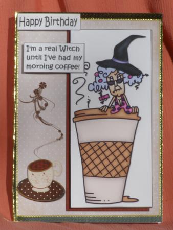 Stella's a Witch Without Her Coffee Quick Card by Susan Smith
