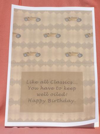 Golden Classic Car Fun Insert2 by Susan Smith