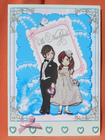 The Newlyweds Large Topper and Decoupage by Susan Smith
