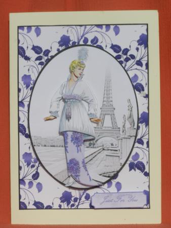 Mauve Deco Lady in Paris by Susan Smith