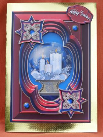 Christmas Candle Globe Card Kit by Susan Smith