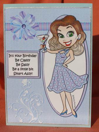 Be Classy on Your Birthday Quick Card by Susan Smith