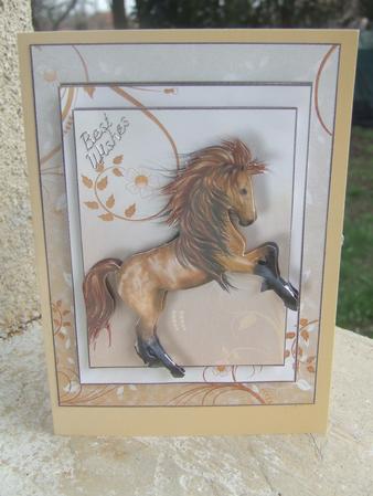 The Prancing Pony Decoupage by Susan Smith