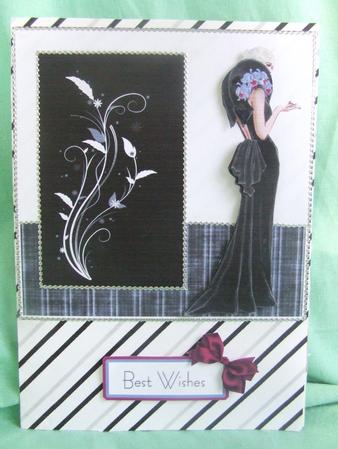 Vintage Lady Decoupage Card by Susan Smith