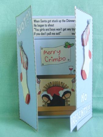 Wot No Presents . Gatefold Card by Susan Smith