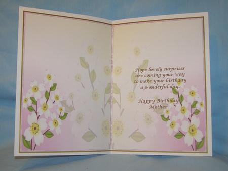 Pretty Floral Mother Insert by Susan Smith
