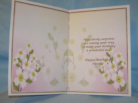Pretty Floral Nanna Insert by Susan Smith