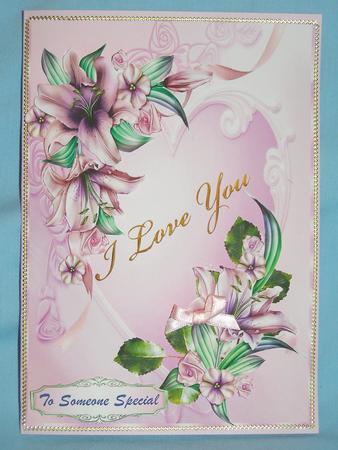 Beautiful Lillies on a Heart by Susan Smith