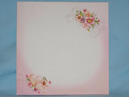 8x8 Floral Hearts Insert Plate by Susan Smith