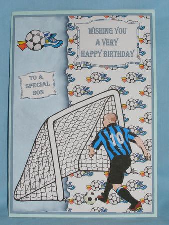 Football Mad Blue Male by Susan Smith