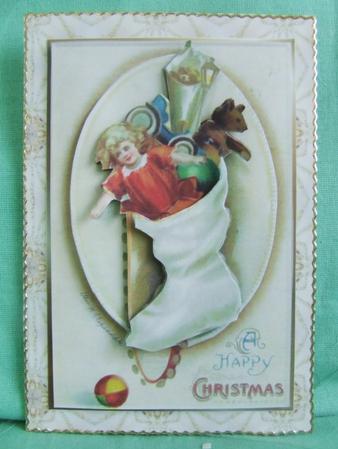 Christmas Stocking Decoupage by Susan Smith