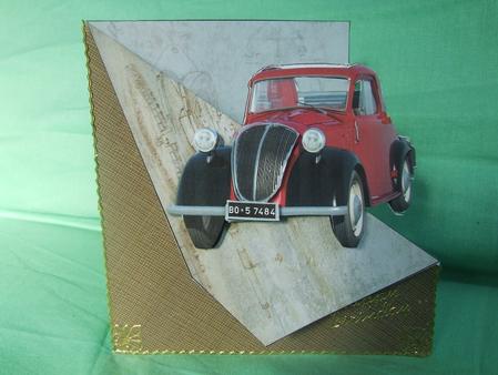 Red Car - Corner Fold Back by Susan Smith