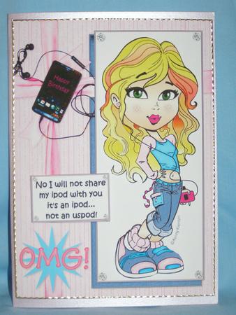 Teen Diva and Her Ipod by Susan Smith