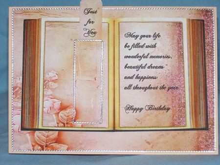 Vintage Pink Book and Bookmark by Susan Smith