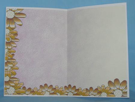 Gold Daisy Backing Sheet 1 by Susan Smith
