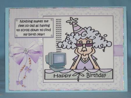 Stella is Feeling Old Quick Card by Susan Smith