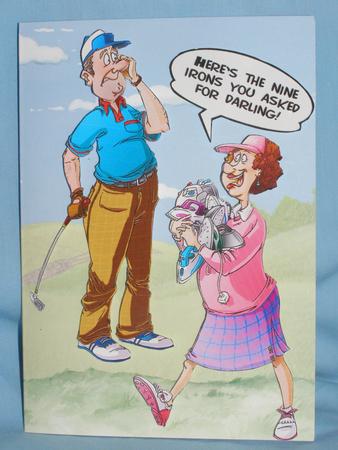 Golf Irons Decoupage Sheet by Susan Smith