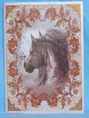 Vintage Copper Horse Portrait by Susan Smith