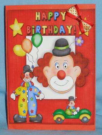 Happy Clowns with Balloons in Frame by Susan Smith