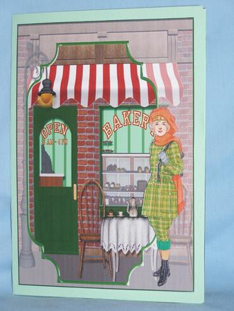 Afternoon Tea Bracket Scene Card Front by Susan Smith