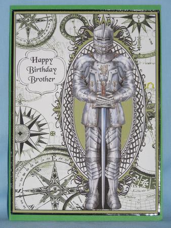 Knight in Armour Birthday Card by Susan Smith