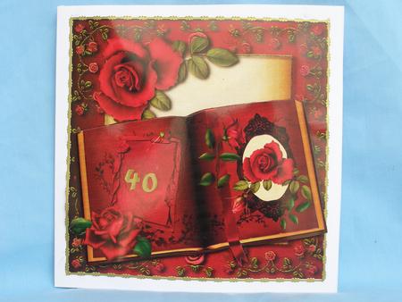 Book of Red Roses + Decoupage by Susan Smith