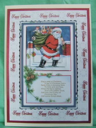Christmas Santa and Verse by Susan Smith