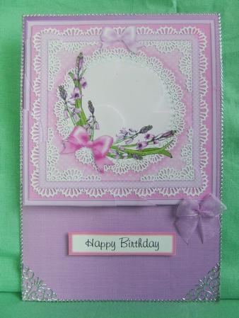 Bluebells Quick Card Shell Edged Corner Side Stacker by Susan Smith