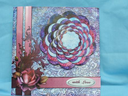 Floral Daze, 8x8 12-layer Stacks Pyramid by Susan Smith