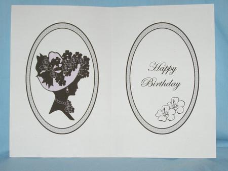 Lady Silhouette Insert by Susan Smith