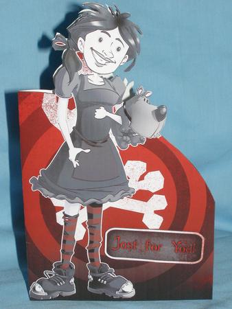 Goth Dot Shaped Card by Susan Smith
