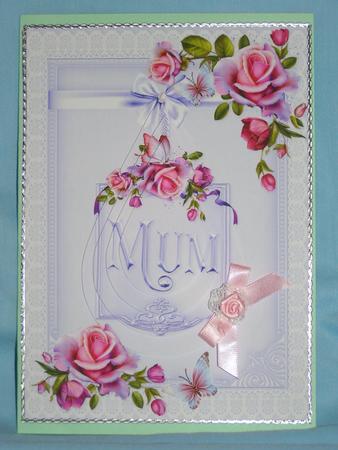 Roses for Mum Lavender Teardrop Pyramid by Susan Smith