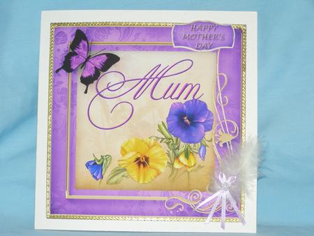 Mother's Day or Birthday Pansies - Mum by Susan Smith
